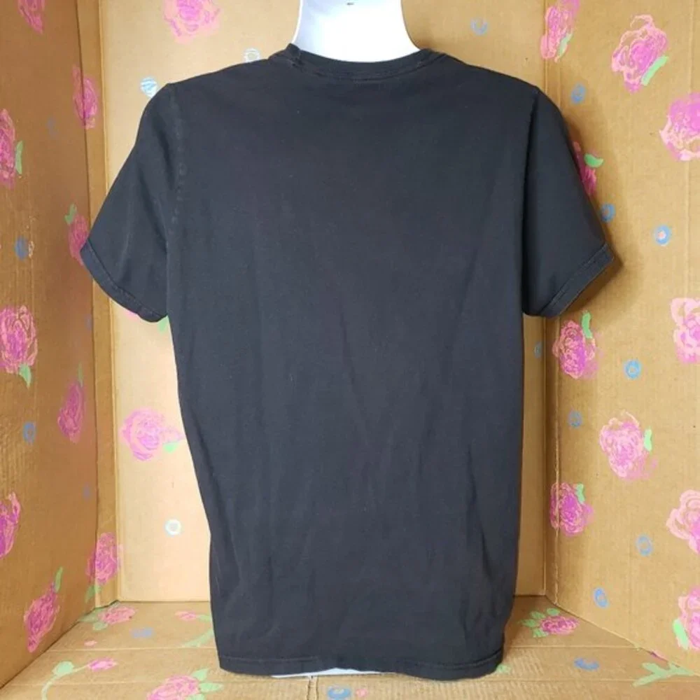 ADIDAS T SHIRT BLACK / WHITE LOGO GRAPHIC T SIZE LARGE